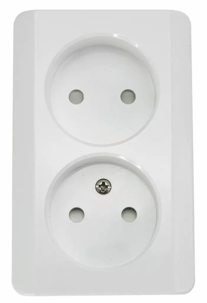 Pistorasia 2-osainen tavallinen pinta - Pistorasiat - 6438140942128 - 1