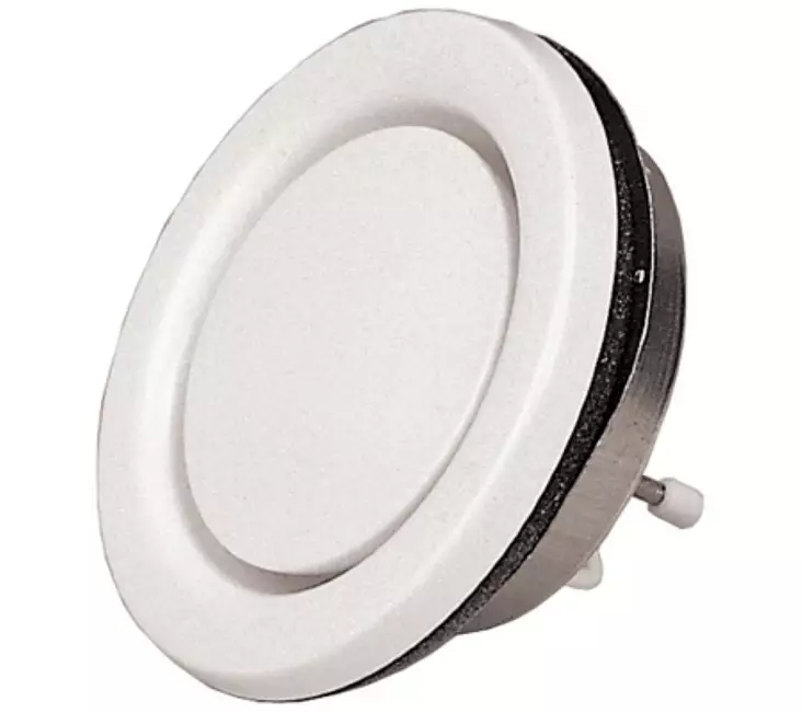 Poistoilmaventtiili 100mm valkoinen - Poistoilmaventtiilit - 4750492000588 - 1