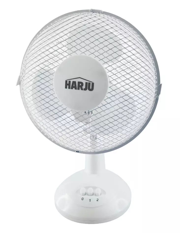 Pöytätuuletin 9" 25W Valkoinen - Puhaltimet ja tuulettimet - 6438140234018 - 1
