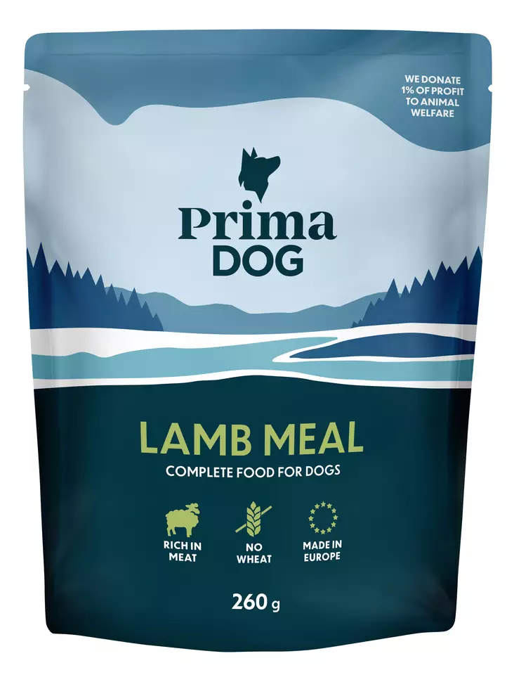 PrimaDog lammas ateria 260g - Koiran märkäruoat - 6430069581518 - 1