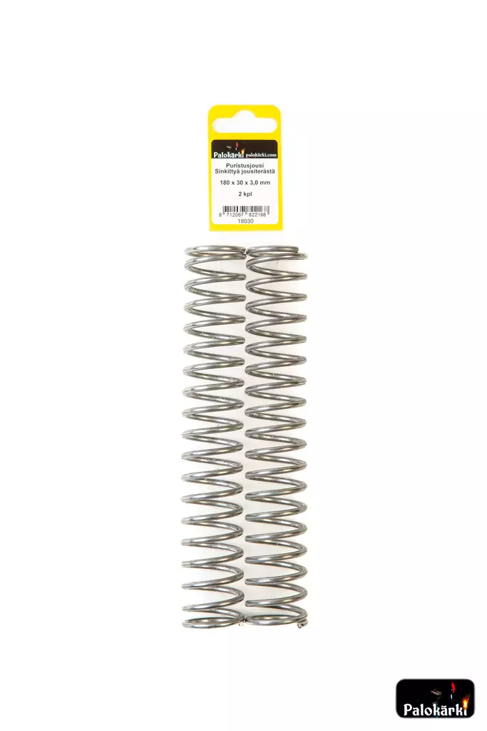 Puristusjousi sinkittyä jousiterästä 180x30x3mm 2kpl - Muut kiinnitystarvikkeet ja lajitelmat - 8712067822168 - 1