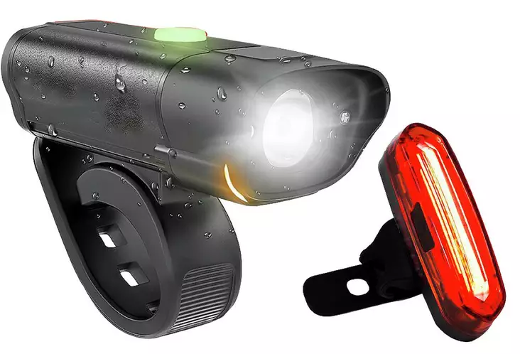 Pyörävalosetti etu+takavalo usb-lad - Valot - 6435200270498 - 1