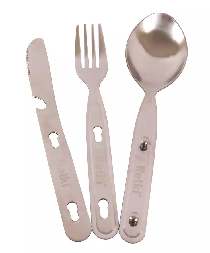 Retki camp'n'cook -lusikka-haarukka-veitsisetti - Retkiruokailu - 6418536001738 - 1