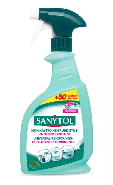 Sanytol yleispuhdistus ja desinfiointiaine 750ml - Erikoispesuaineet - 8411660005618 - 1