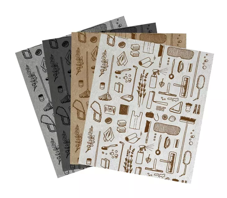 Sini Sieniliina 8 kpl - Pölyhuiskat ja siivousliinat - 6423800033148 - 1