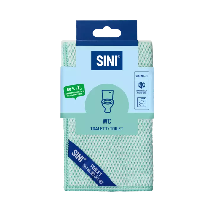 Sini Wc-liina 30x30cm - Pölyhuiskat ja siivousliinat - 6423800035968 - 1