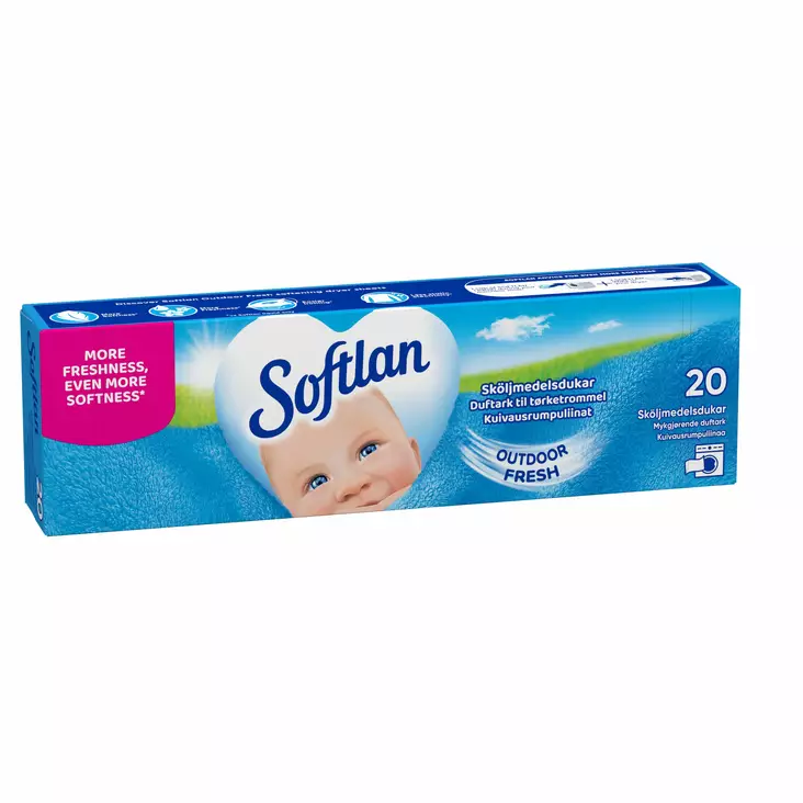 Softlan Outdoor Fresh kuivausrumpuliina - Pyykinpesu- ja huuhteluaineet - 8718951740358 - 1