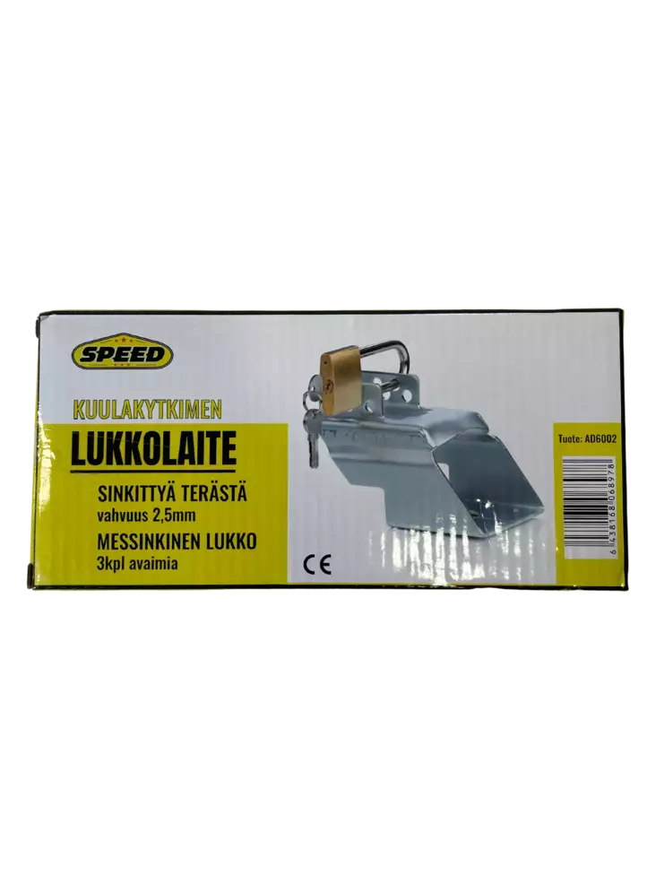 Speed Aisalukko 50mm / 3 avainta - Muut peräkärrytarvikkeet - 6438168068978 - 1