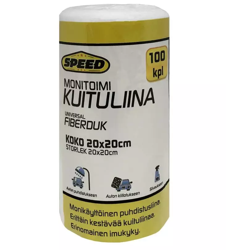 Speed kuituliina 20x20cm 100kpl - Liinat ja levittimet - 6438168099408 - 1
