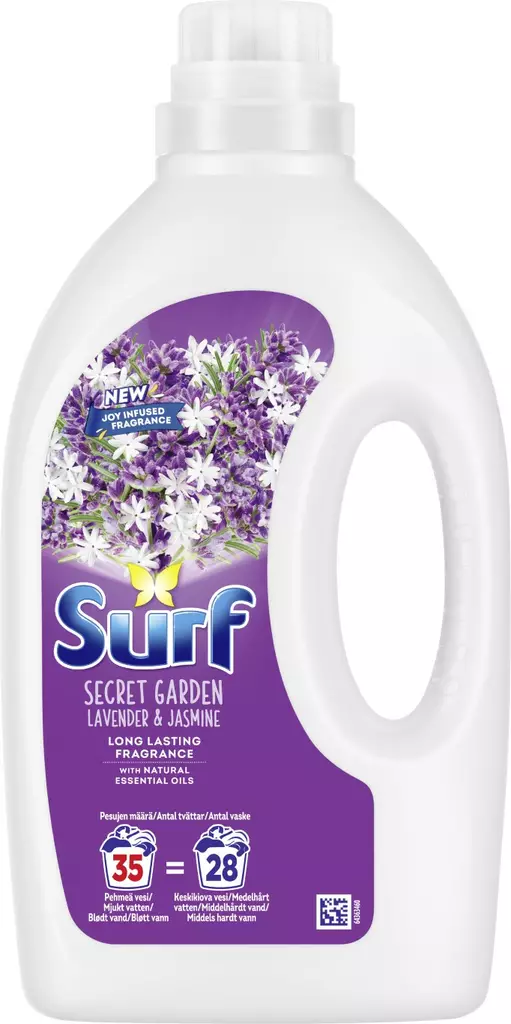 Surf Secret Garden pyykinpesuneste 1,4l - Pyykinpesu- ja huuhteluaineet - 8710447332788 - 1