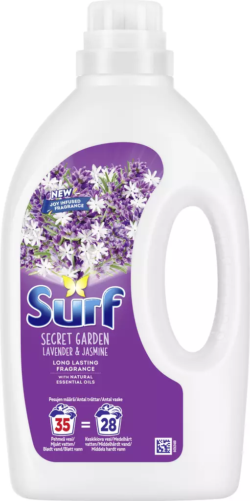 Surf Secret Garden pyykinpesuneste 1,4l - Pyykinpesu- ja huuhteluaineet - 8710447332788 - 1