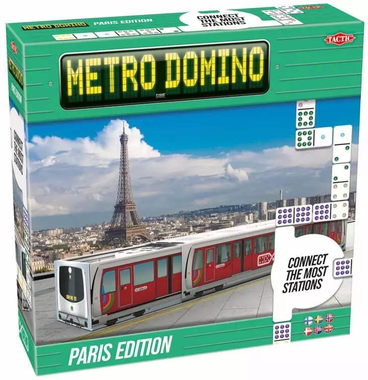 Tactic Metro Domino Paris lautapeli - Lautapelit ja seurapelit - 6416739589268 - 1
