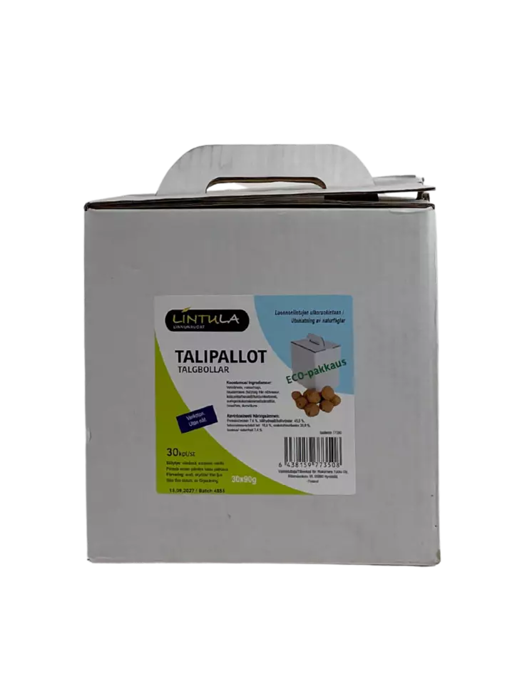 Talipallot ilman verkkoa EKO 30x90g - Linnunruoka - 6438159773508 - 1