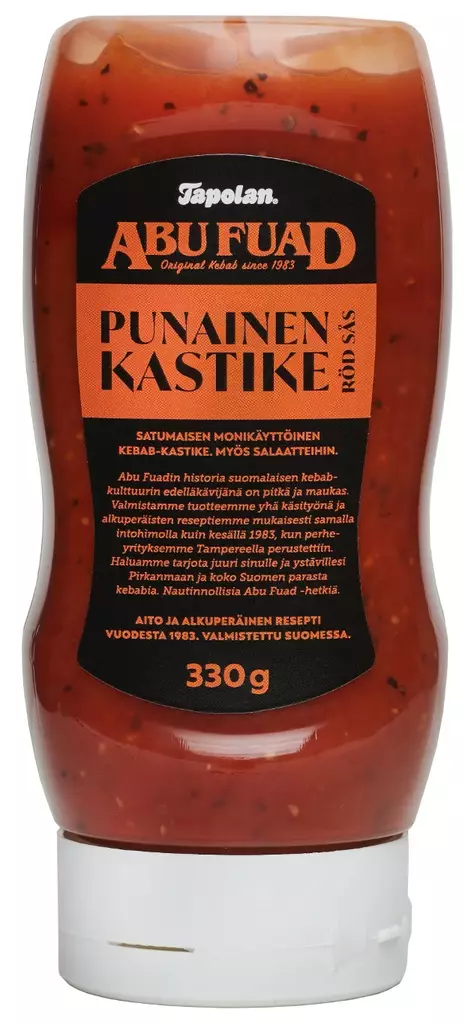 Tapolan abu fuad punainen kastike 330g - Majoneesit,maustekastikkeet ja tahnat - 6409490003548 - 1