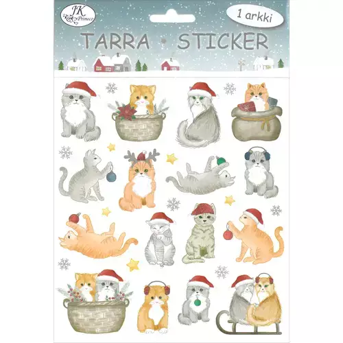 Tarra-arkki Kissat joulu - Tarrat - 6417715032778 - 1
