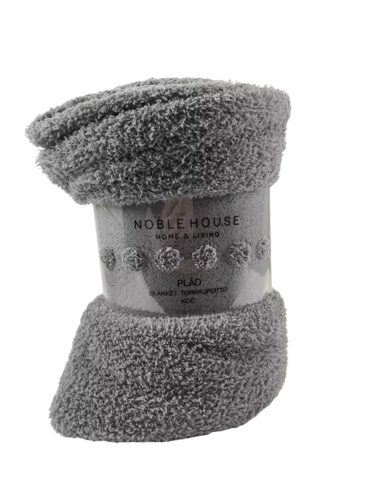 Ted viltti 125x150cm harmaa - Viltit - 7318161530308 - 1