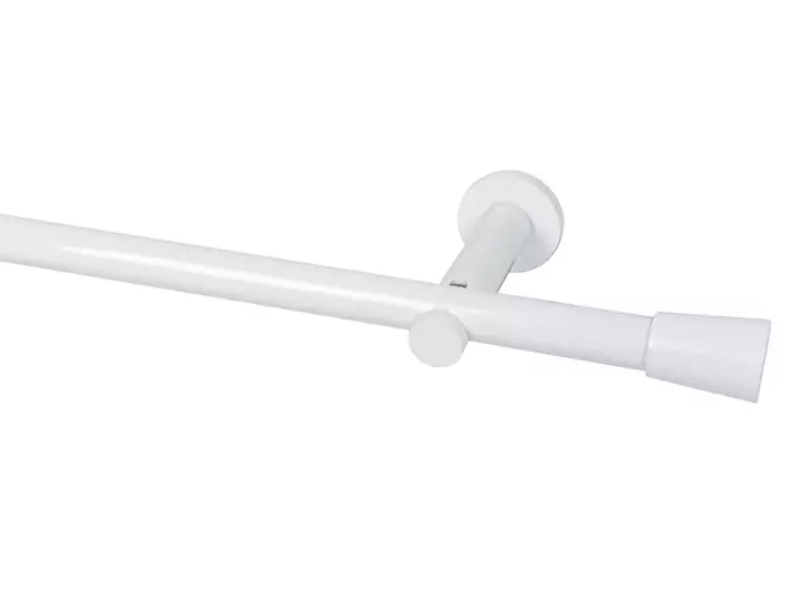 Tivoli verhotanko teräs / kiiltävä valkoinen 120-210 cm / Ø 13-16 mm - Verhotangot ja verhotarvikkeet - 6414675119198 - 1