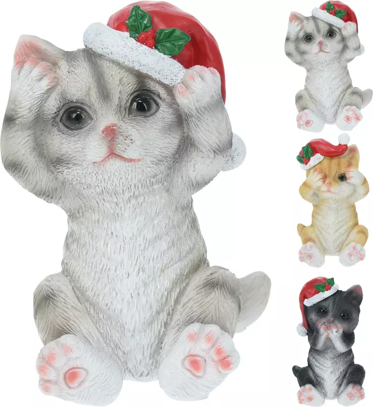 Tonttukissa 7x13cm - Joulukoristeet - 8721037089678 - 1