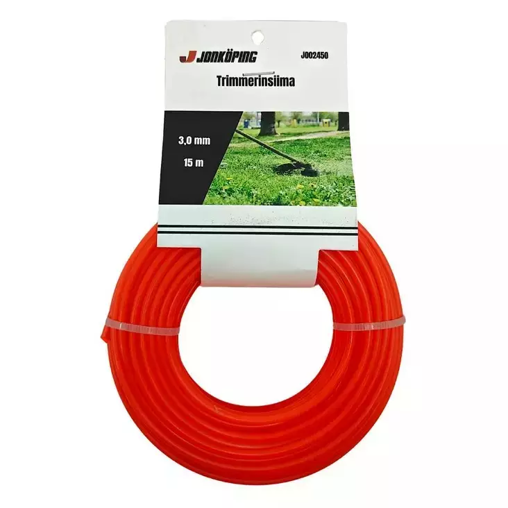Trimmerin siima 3,0mm 15m Jonköping RedLine - Ruohonleikkurit ja trimmerit - 6438168116198 - 1