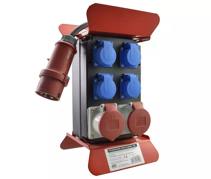 Työmaakeskus Stecky1 2x16Ax4 schuko - Voimavirtakytkentä - 4011160605048 - 1