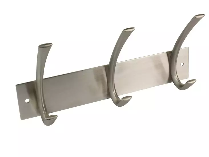 Vaatenaulakko 3-koukkua 258mm RST - Koukut ja naulakot - 6414675118108 - 1