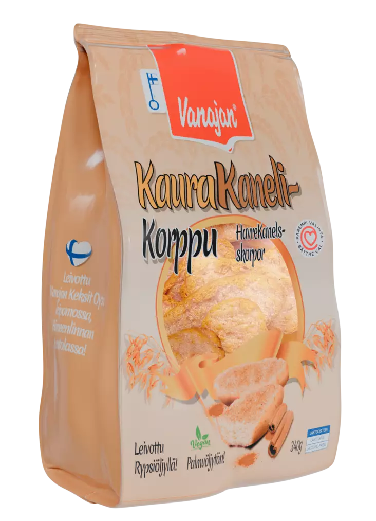 Vanajan Kaura-Kanelikorppu 340g - Elintarvikkeet - 6420615451068 - 1
