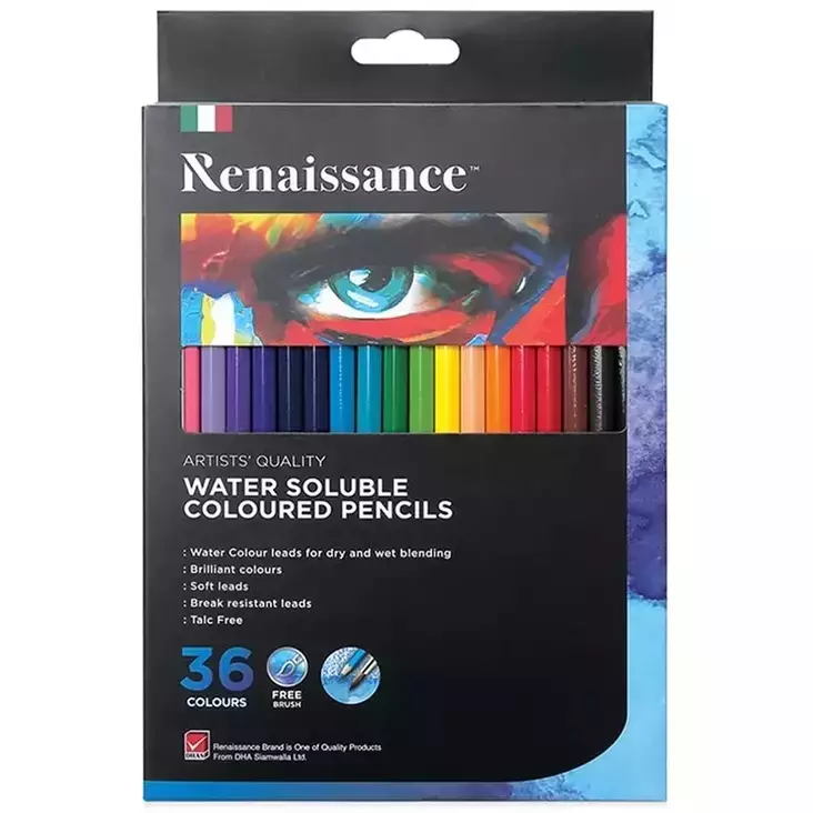 VESILIUKOISET PUUVÄRIKYNÄT 36 VÄRIÄ - Muut askartelutarvikkeet - 8851907131968 - 1