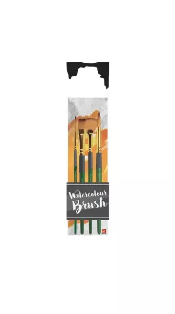 Vesivärisivellinsetti 4-os. - Muut askartelutarvikkeet - 8851907105938 - 1