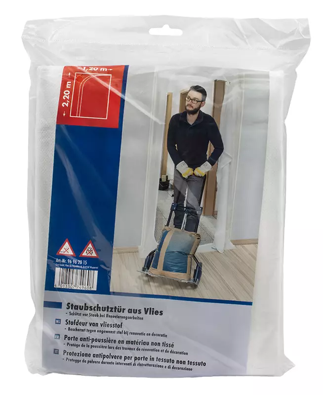 Vetoketjuovi c-malli fleece 220cmx110cm - Suojausmuovit ja -paperit - 4013307749608 - 1