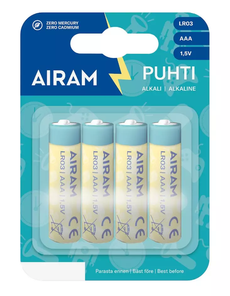 Vihreä voimaparisto lr03 aaa 4/krt - Sormiparistot - 6435200194688 - 1