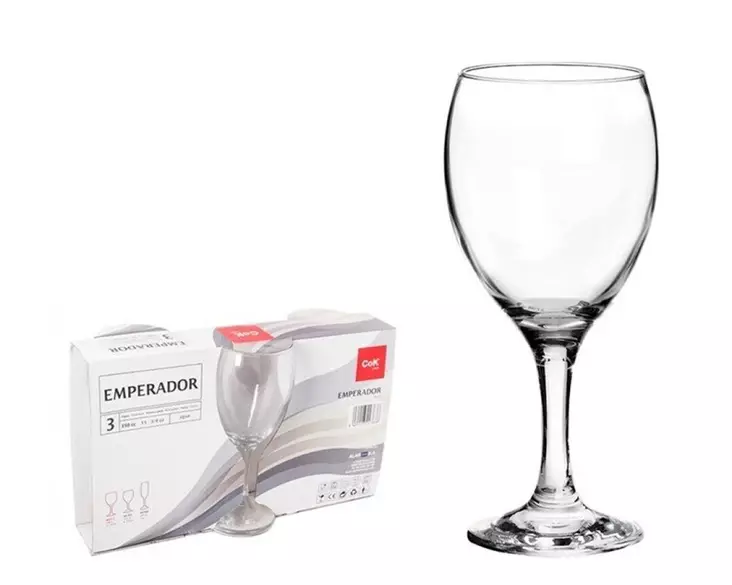 Viinilasisetti EMPERADOR 3kpl/setti 25cl - Juomalasit - 8435123227638 - 1