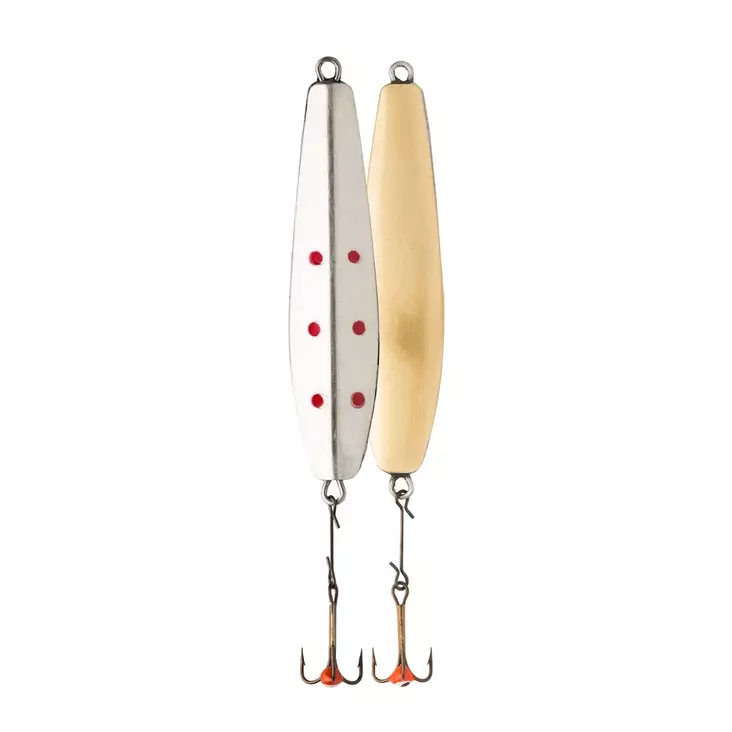 Vmc Lil'Finn pystypilkki 70mm 20g hopea-kulta - Pilkit - 043193155898 - 1