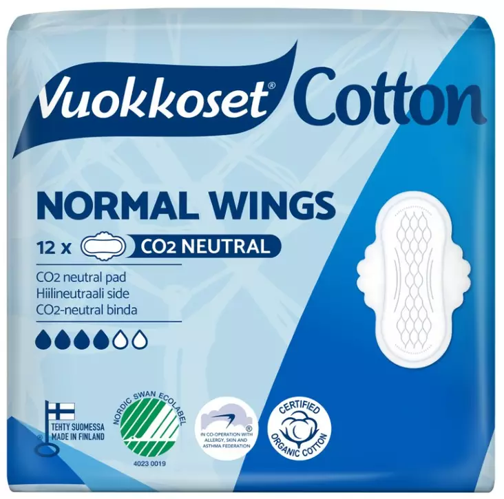 VUOKKOSET COTTON NORMAL WINGS 12 - Hiustenhoito ja hiuskoristeet - 6414100895758 - 1