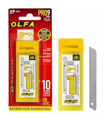 VARATERÄ 9MM RST 10KPL/PKT - Katkoteräveitset ja terät - 091511500349 - 1