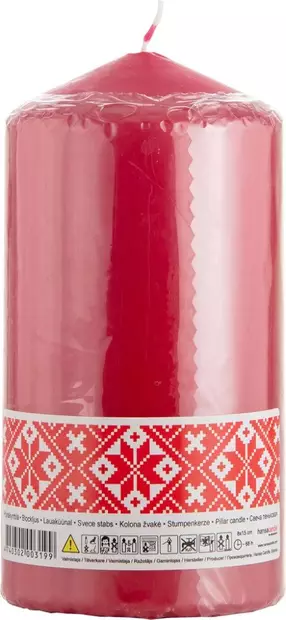 Pöytäkynttilä 8x15cm punainen - Pöytäkynttilät - 4740302003199 - 1