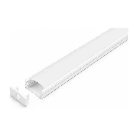 Alumiiniprofiili LED-nauhalle 1 m valkoinen - Valaisintarvikkeet - 6418536022139 - 1