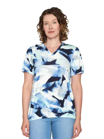 Brandtex pusero lyhyt hiha kuviollinen XXL - Naisten paidat ja puserot - 5713242084589 - 1