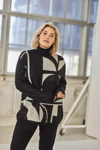 Ciso neule musta/valkoinen L - Naisten paidat ja puserot - 5713242090849 - 1