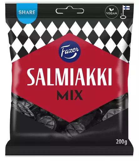 Fazer Salmiakki Mix 200g - Makeiset - 6416453051379 - 1