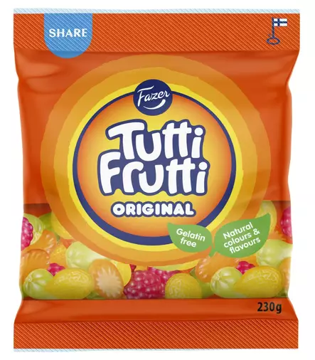 Fazer Tutti Frutti original 230g - Makeiset - 6416453051409 - 1