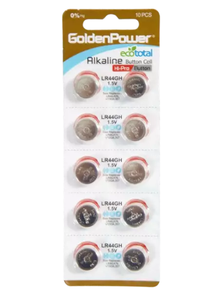 Golden Power alkaali nappiparisto LR44 10 kpl - Nappiparistot - 4895026704089 - 1