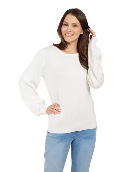 Jensen neulepusero timantit pääntiellä L - Naisten paidat ja puserot - 5713242187259 - 1