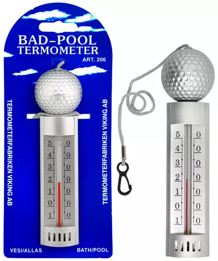 Kelluva lämpömittari pallo 19cm - Lämpömittarit - 7316040002069 - 3