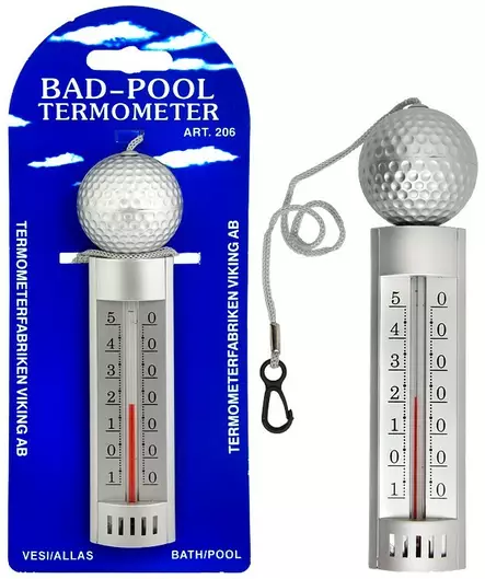 Kelluva lämpömittari pallo 19cm - Lämpömittarit - 7316040002069 - 3