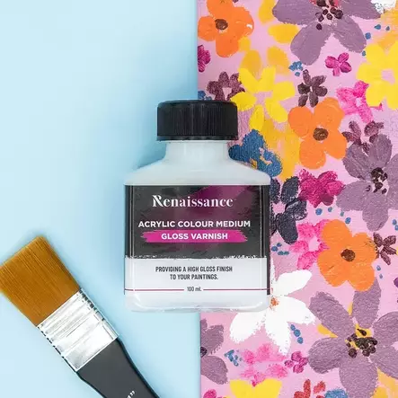 Lakka akryylimaaleille 100 ml, kiiltävä - Valmisvärit - 8851907296469 - 1