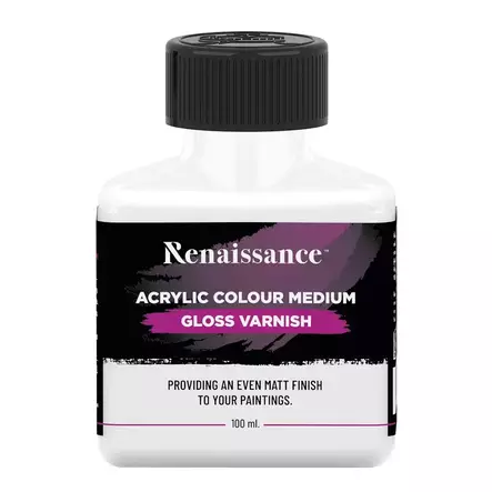 Lakka akryylimaaleille 100 ml, kiiltävä - Valmisvärit - 8851907296469 - 2