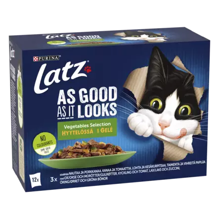 Latz Agail Mixed laj. hyytelössä 12x85g - Kissan märkäruoat - 7613039847749 - 1