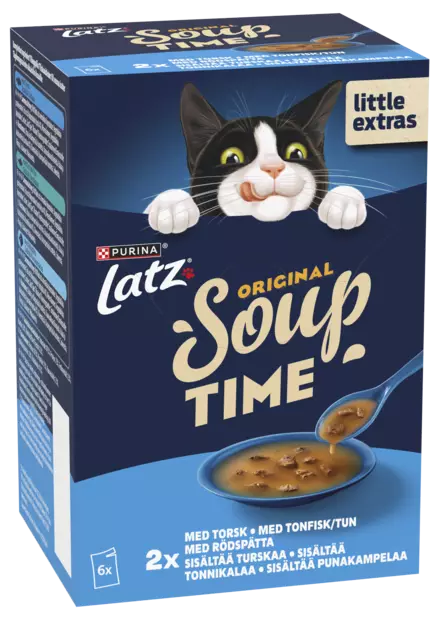 LATZ Soup Time Fish lajitelma 6x48g - Kissan märkäruoat - 7613036632379 - 1