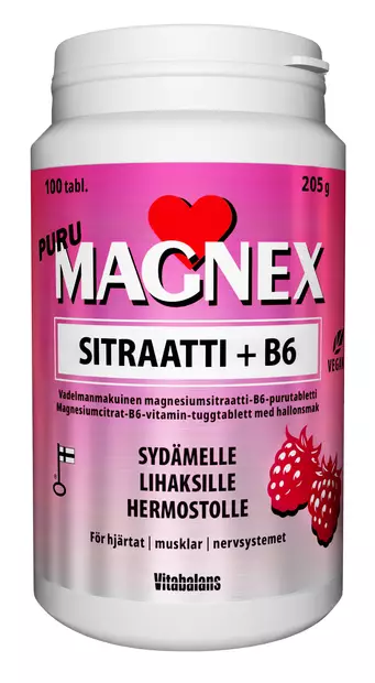 Magnex sitraatti + B6 puru sitruuna - Vitamiinit ja mineraalit - 6410530036419 - 1