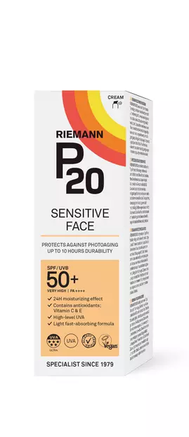 P20 SPF50+ Face sensitive aurinkovoide - Aurinkorasvat ja itseruskettavat - 5701943102619 - 1